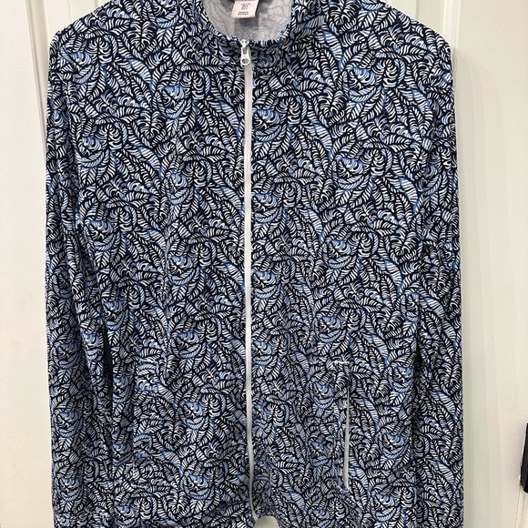 Tommy Bahama Golf Island Zone Full Zip Tropical Leaf Jacket L - Picture 2 of 5